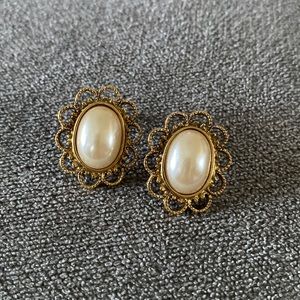 Gold toned earrings